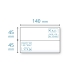 Etiquettes doubles 140 x (2x45)