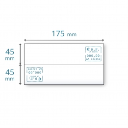 Etiquettes doubles 175 x (2x45)