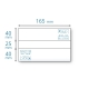 Etiquettes doubles 165 x (2x40) + 25