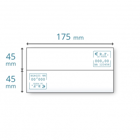 Etiquettes doubles DM100 | DM100I | DM125I | DM175I pour Pitney Bowes