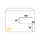 Dimensions enveloppe auto-adhésive C5 - 162x229 avec fenêtre 45x100