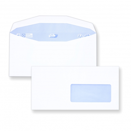 Enveloppe mécanisable C6/C5 - 114x229 avec fenêtre 45x100