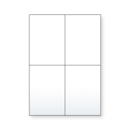 500 Planches de 4 étiquettes Delivengo 105 x 148 mm