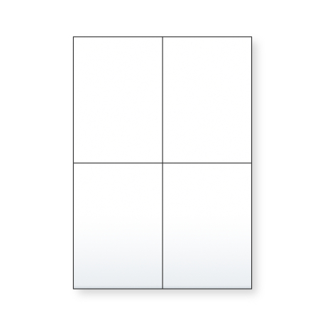 500 Planches de 4 étiquettes Delivengo 105 x 148 mm