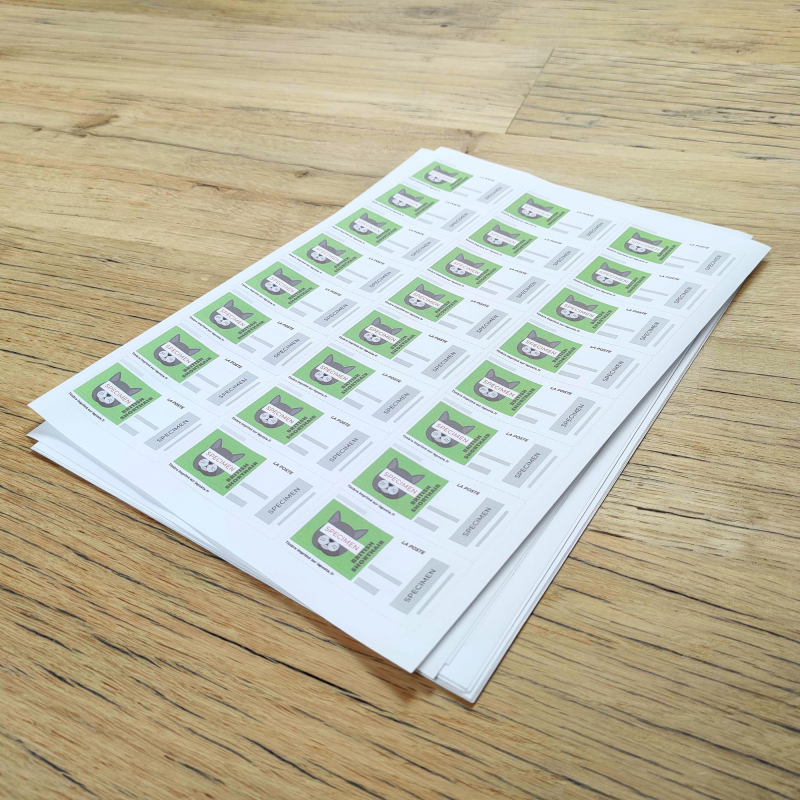100 planches de 24 = 2 400 étiquettes autocollantes papier adhésif