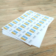 Planches 24 étiquettes 70 x 37 mm pour Mon Timbre en Ligne