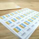 Planches 24 étiquettes 70 x 37 mm pour Mon Timbre en Ligne