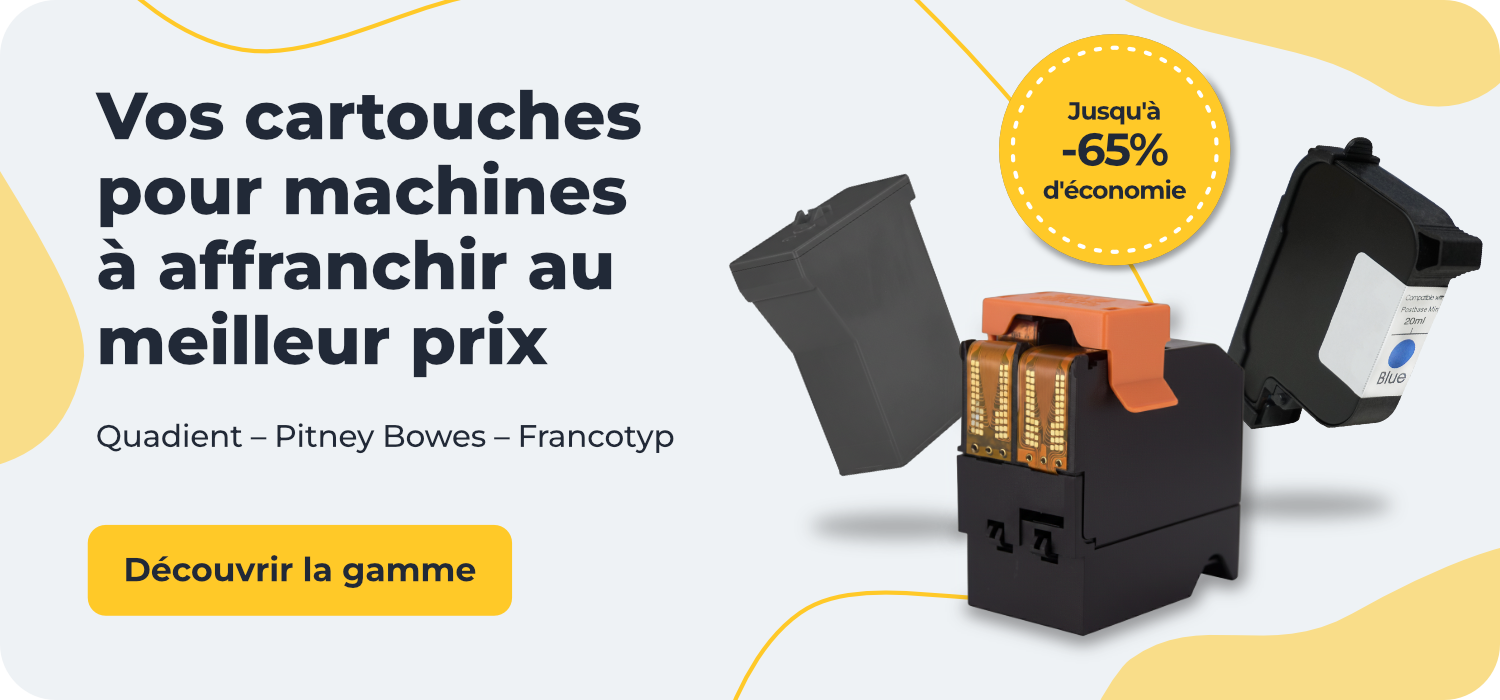 Bureaudeposte.net : jusqu&rsquo;&agrave; 65% d&rsquo;&eacute;conomie sur vos cartouches d'encre de machines &agrave; affranchir